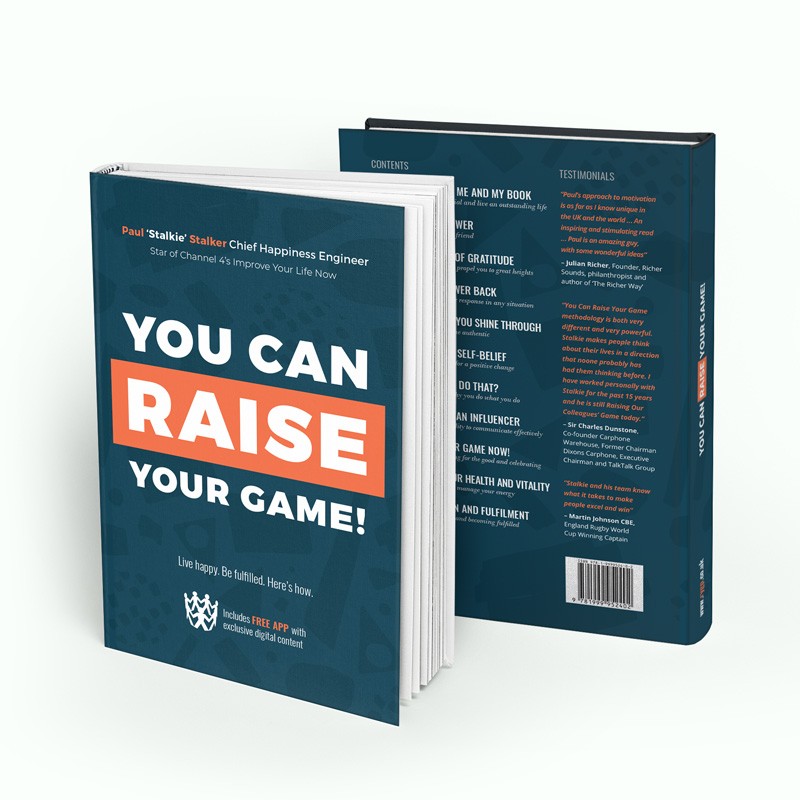 You Can Raise Your Game Book by Paul Stalkie Stalker, star of Channel 4. Order your book today. Transform your mindset and stack up on your self-belief.